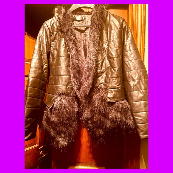 🛍faux leather lightweight jacket🛍 - Picture 1 of 3